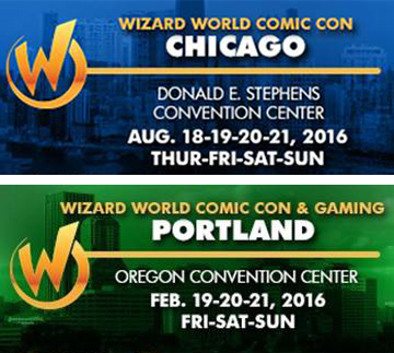 Christian attending Wizard World Comic Con events in Portland and Chicago
